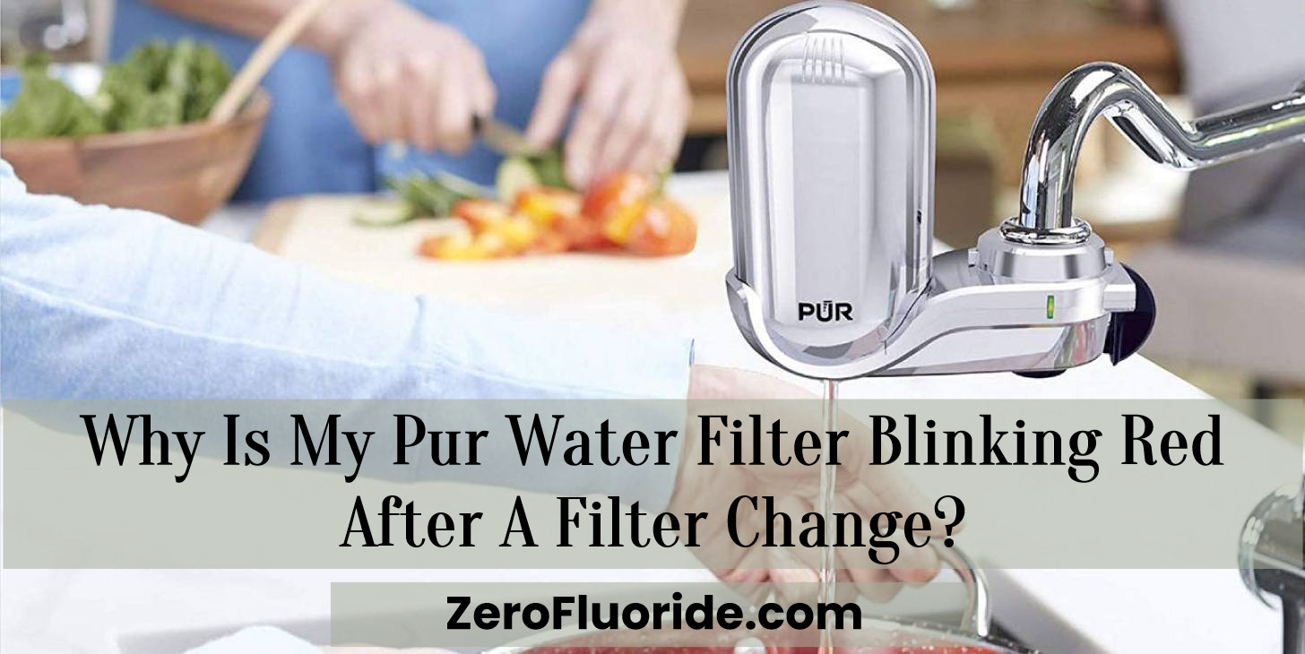 pur water filter light stays red