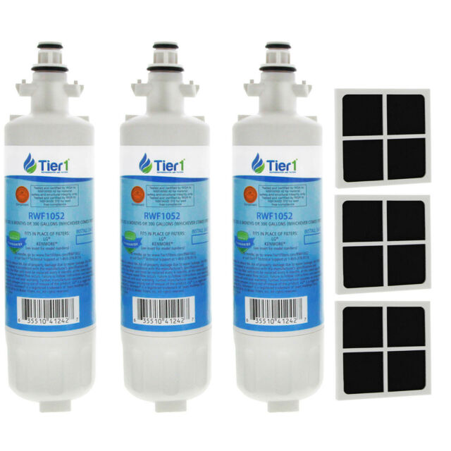 tier1 water and air filter combo rwf1052 for LG refrigerators