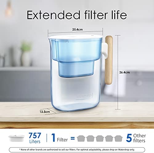 Chubby 10-Cup Water Filter Pitcher with 1 Filter