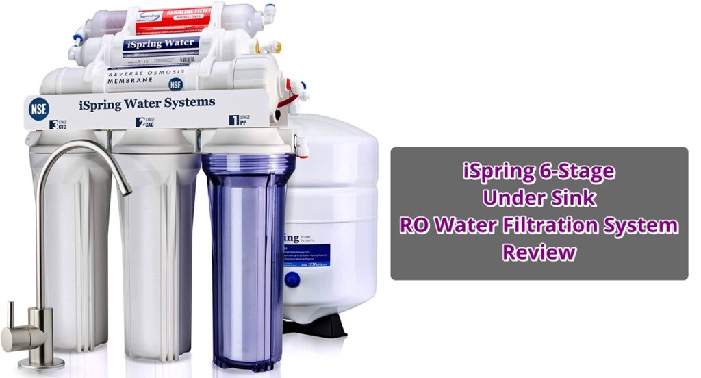 iSpring RCC7AK 6-Stage Reverse Osmosis System Under Sink Water Filter system